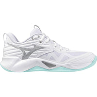 Mizuno Wave Momentum 4 Pro Women's Volleyball Shoes - White/Blue Tint