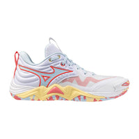 Mizuno Wave Momentum 4 Elite Women's Volleyball Shoes - White/Calypso Coral