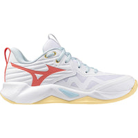 Mizuno Wave Momentum 4 Pro Women's Volleyball Shoes - White/Calypso Coral